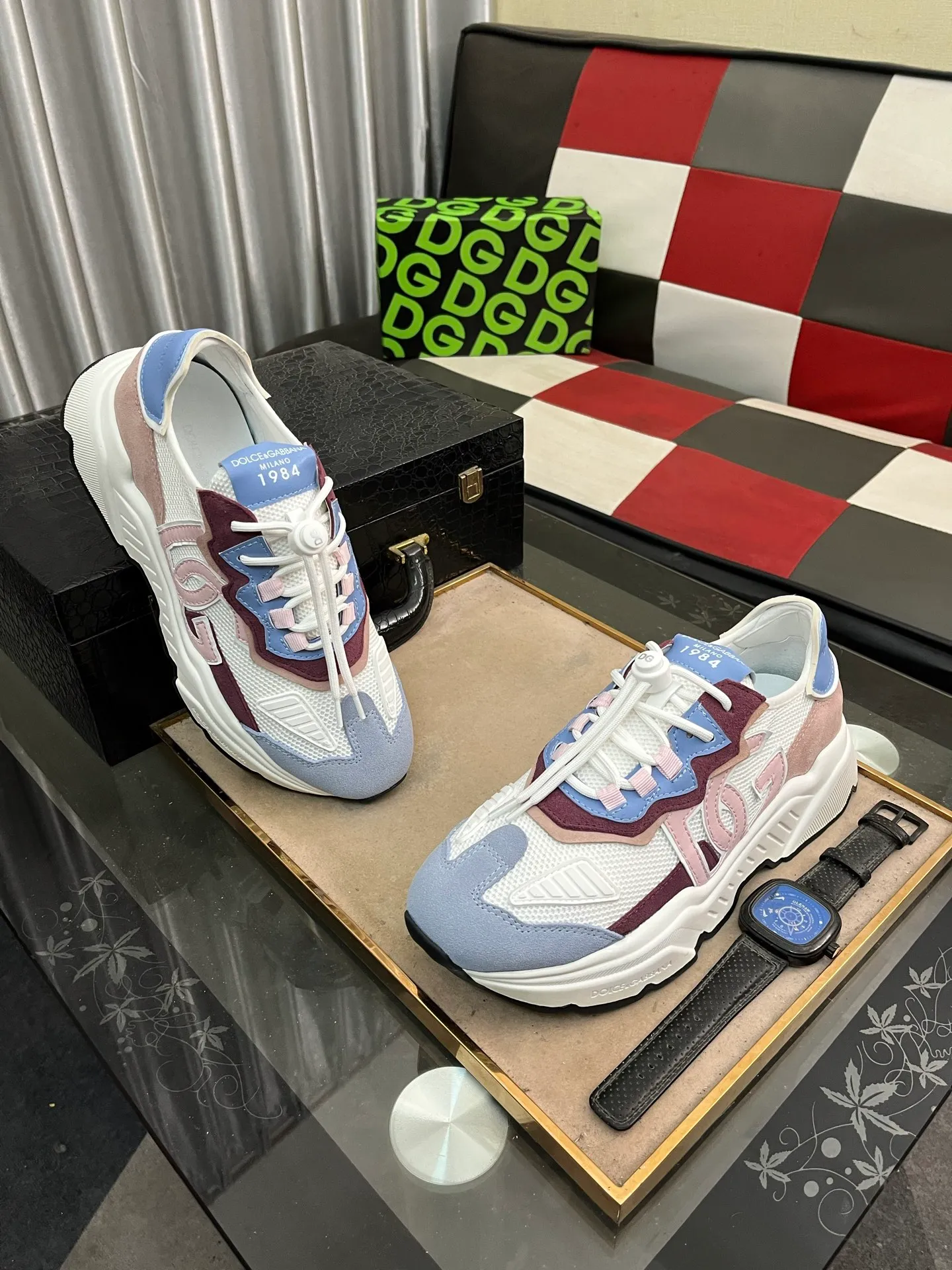 Men's shoes 💰480⌚️⌚️[DG] The latest official high-top casual, men's shoes original quality imported first-layer cowhide stitching ➕Yangli [Proud] In terms of materials and workmanship, it beats all versions on the market 💕The highest quality shipments. Real photos, imported fabrics highlight the unique charm of the brand 😘The shoelaces are also original custom-made 👻Classic lace-up shoes are very comfortable on the feet, size 35-46